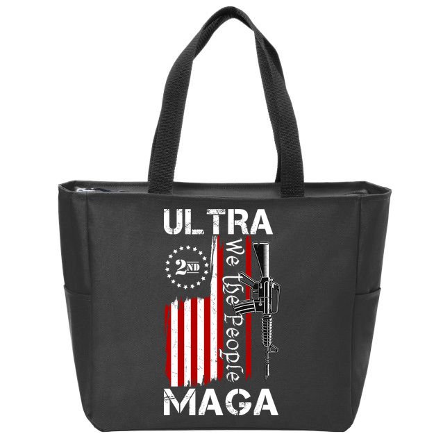 Ultra MAGA We The People 2nd Amendment Zip Tote Bag