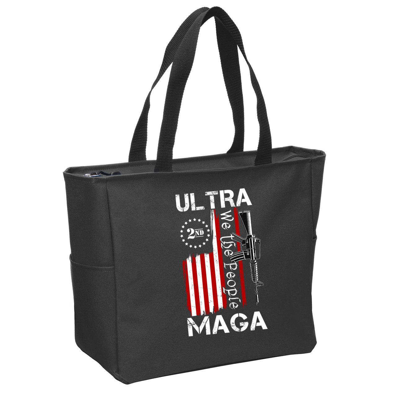Ultra MAGA We The People 2nd Amendment Zip Tote Bag