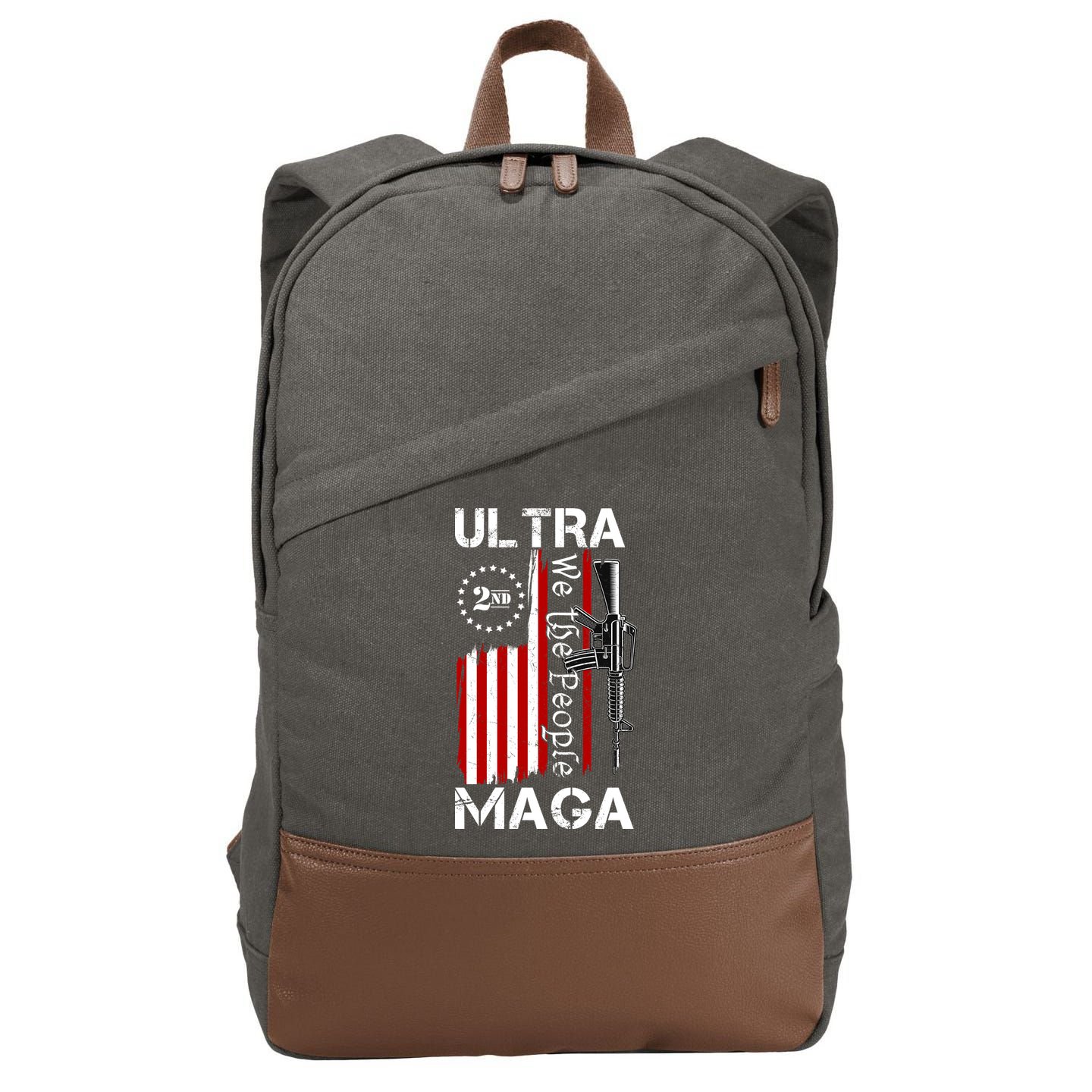 Ultra MAGA We The People 2nd Amendment Cotton Canvas Backpack