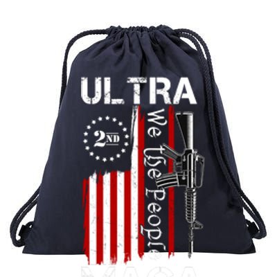 Ultra MAGA We The People 2nd Amendment Drawstring Bag