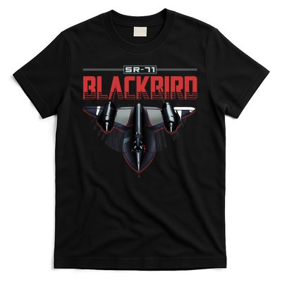 Usa Military Warbird Airplane Blackbird Spy Plane T-Shirt
