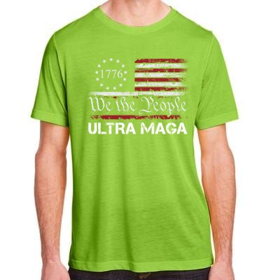 Ultra Maga We The People Proud Republican Usa Flag Gift Adult ChromaSoft Performance T-Shirt