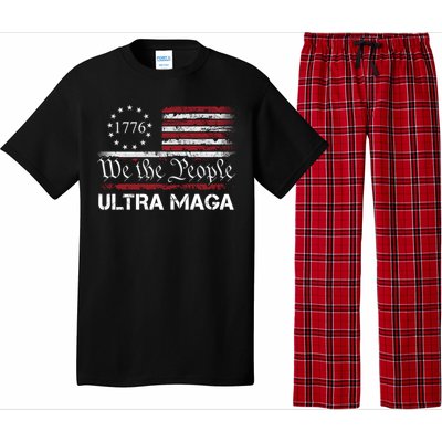 Ultra Maga We The People Proud Republican Usa Flag Gift Pajama Set