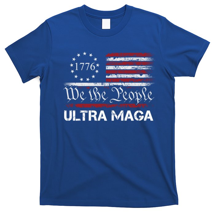 Ultra Maga We The People Proud Republican Usa Flag Gift T-Shirt