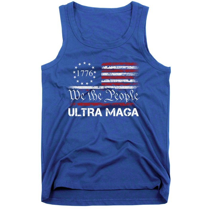 Ultra Maga We The People Proud Republican Usa Flag Gift Tank Top