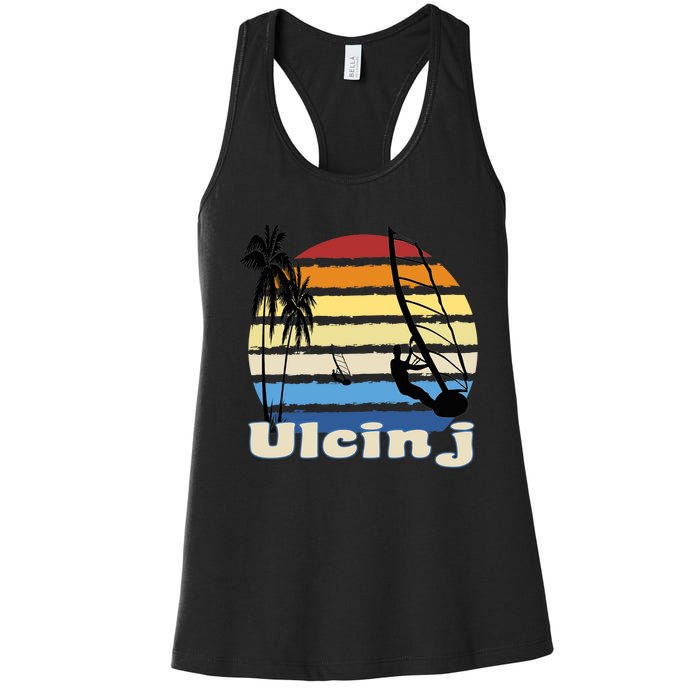 Ulcinj Montenegro Windsurfing Windsurf Beach Women's Racerback Tank