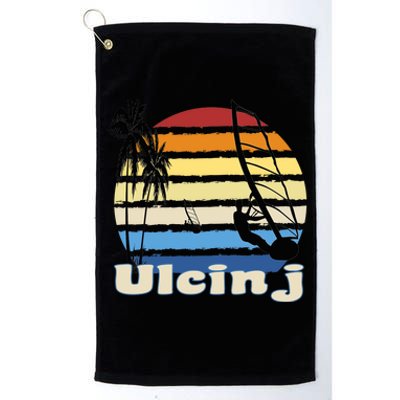 Ulcinj Montenegro Windsurfing Windsurf Beach Platinum Collection Golf Towel