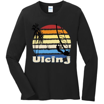 Ulcinj Montenegro Windsurfing Windsurf Beach Ladies Long Sleeve Shirt