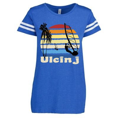 Ulcinj Montenegro Windsurfing Windsurf Beach Enza Ladies Jersey Football T-Shirt