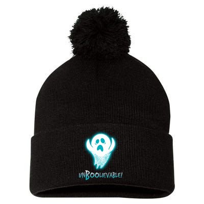 Un-BOO-lievable  Pom Pom 12in Knit Beanie