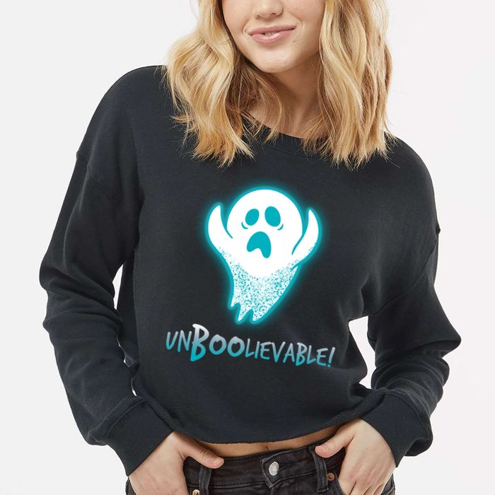 Un-BOO-lievable  Cropped Pullover Crew
