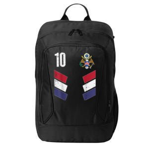 Usa Number 10 America Soccer Dad And Mom City Backpack