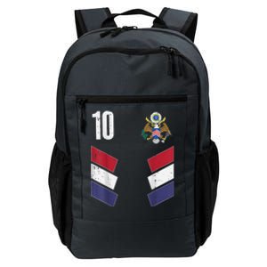 Usa Number 10 America Soccer Dad And Mom Daily Commute Backpack