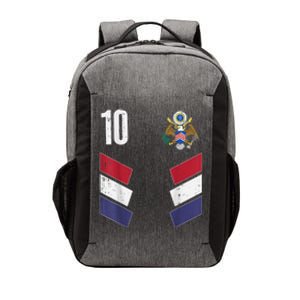 Usa Number 10 America Soccer Dad And Mom Vector Backpack