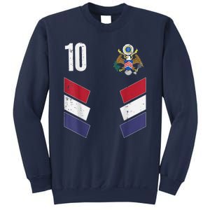 Usa Number 10 America Soccer Dad And Mom Sweatshirt