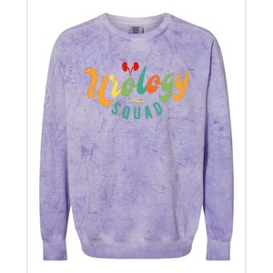 Urology Nurse Apparel Urology Squad Colorblast Crewneck Sweatshirt