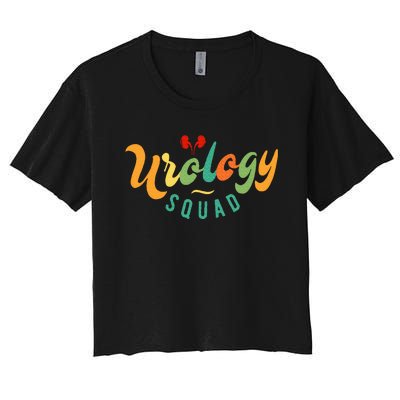 Urology Nurse Apparel Urology Squad Women's Crop Top Tee