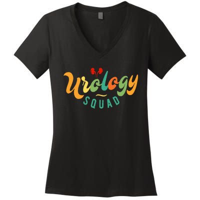 Urology Nurse Apparel Urology Squad Women's V-Neck T-Shirt