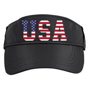 Usa National American Flag 4th Of July Adult Drive Performance Visor