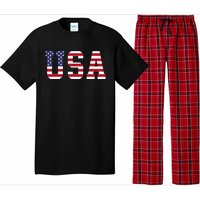 Usa National American Flag 4th Of July Pajama Set