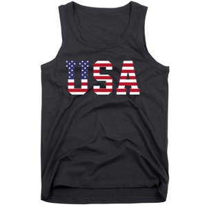 Usa National American Flag 4th Of July Tank Top