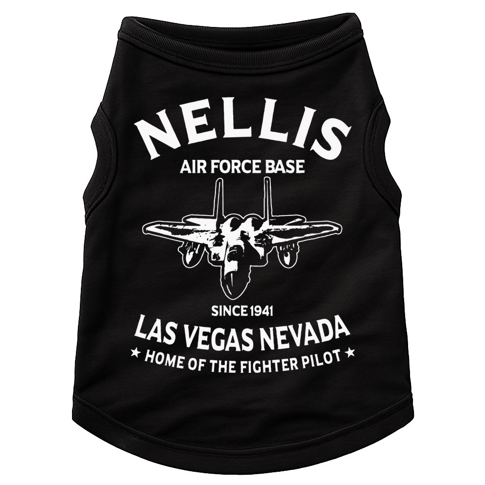 USAF Nellis AFB Las Vegas Nevada F15 Eagle Fighter Vintage Doggie Tank