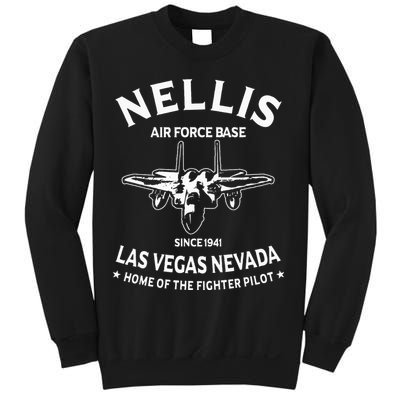 USAF Nellis AFB Las Vegas Nevada F15 Eagle Fighter Vintage Sweatshirt