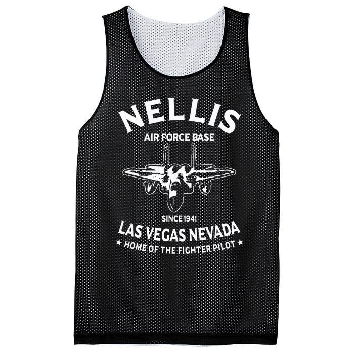 USAF Nellis AFB Las Vegas Nevada F15 Eagle Fighter Vintage Mesh Reversible Basketball Jersey Tank