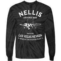 USAF Nellis AFB Las Vegas Nevada F15 Eagle Fighter Vintage Tie-Dye Long Sleeve Shirt