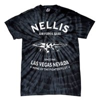 USAF Nellis AFB Las Vegas Nevada F15 Eagle Fighter Vintage Tie-Dye T-Shirt