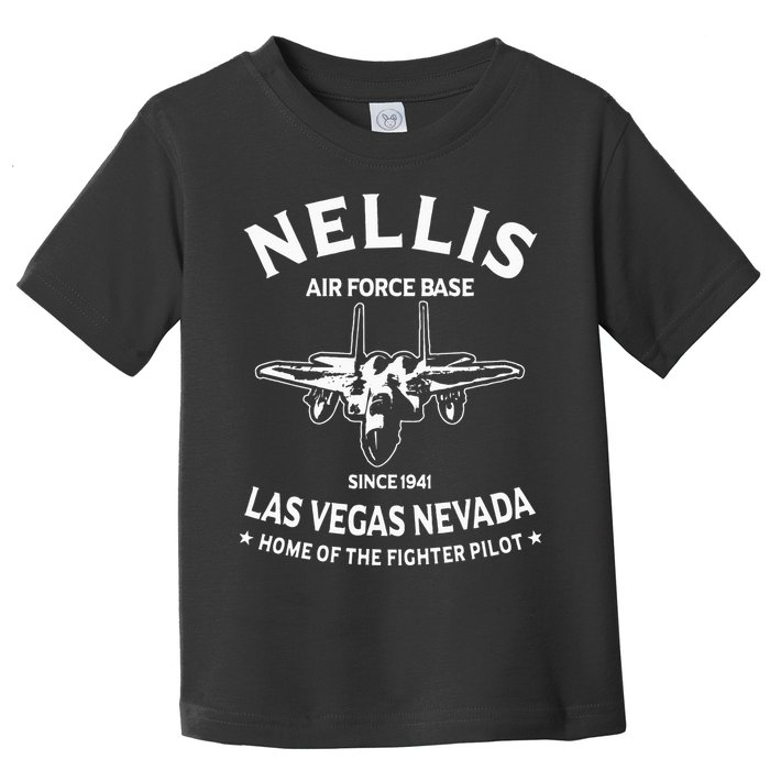 USAF Nellis AFB Las Vegas Nevada F15 Eagle Fighter Vintage Toddler T-Shirt