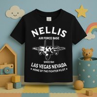 USAF Nellis AFB Las Vegas Nevada F15 Eagle Fighter Vintage Toddler T-Shirt