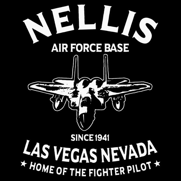 USAF Nellis AFB Las Vegas Nevada F15 Eagle Fighter Vintage Visor