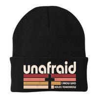 Unafraid I Know Who Holds Tomorrow Christian Faith Knit Cap Winter Beanie