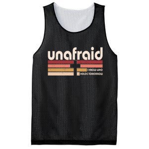 Unafraid I Know Who Holds Tomorrow Christian Faith Mesh Reversible Basketball Jersey Tank