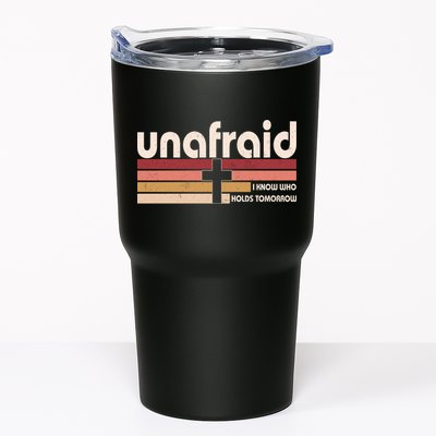 Unafraid I Know Who Holds Tomorrow Christian Faith Tumbler