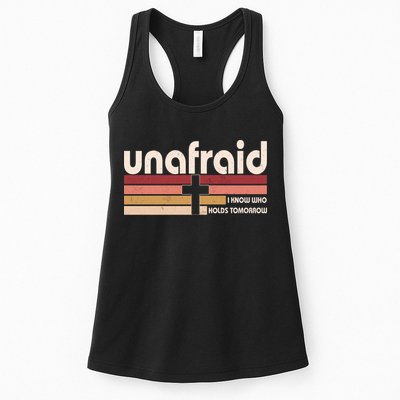 Unafraid I Know Who Holds Tomorrow Christian Faith Womens Tank Top