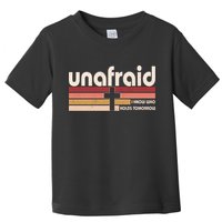 Unafraid I Know Who Holds Tomorrow Christian Faith Toddler T-Shirt
