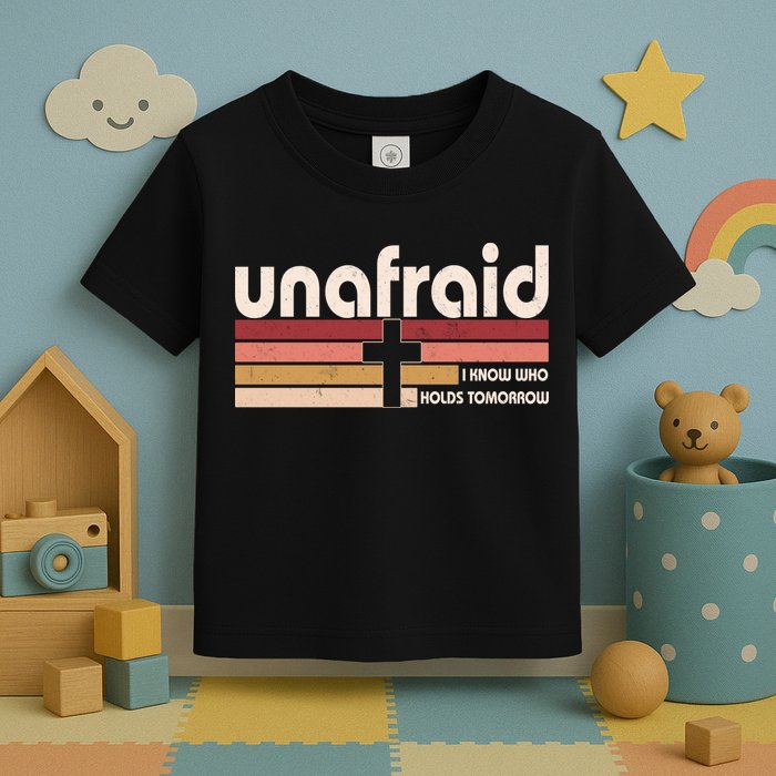 Unafraid I Know Who Holds Tomorrow Christian Faith Toddler T-Shirt