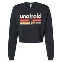 Unafraid I Know Who Holds Tomorrow Christian Faith Cropped Pullover Crew