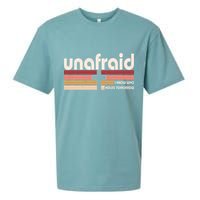 Unafraid I Know Who Holds Tomorrow Christian Faith Sueded Cloud Jersey T-Shirt