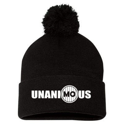 UnaniMOus Pom Pom 12in Knit Beanie