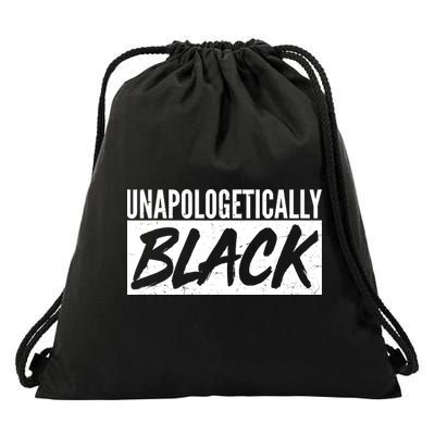 Unapologetically Black Drawstring Bag