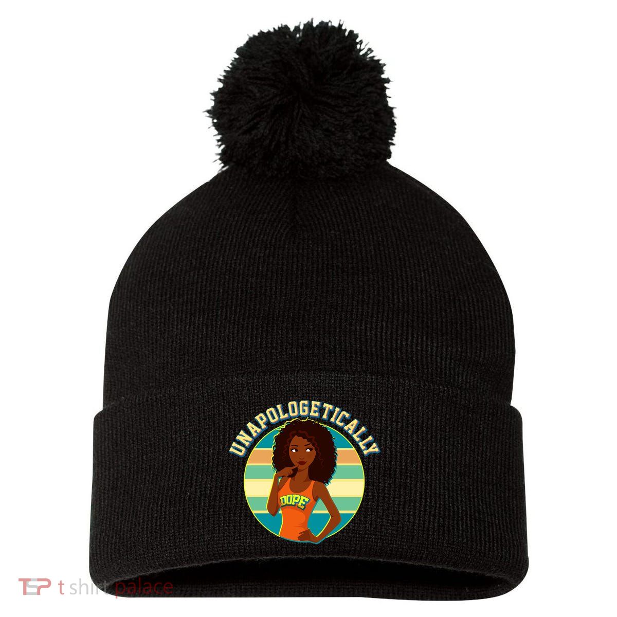 Unapologetically Dope Pom Pom 12in Knit Beanie