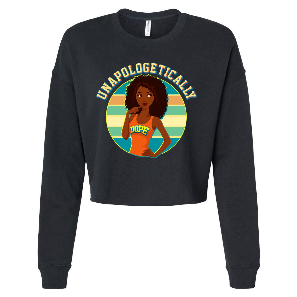 Unapologetically Dope Cropped Pullover Crew