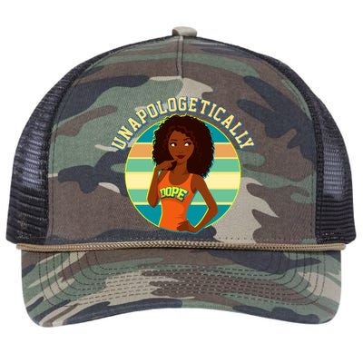 Unapologetically Dope Retro Rope Trucker Hat Cap