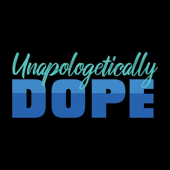 Unapologetically Dope Phase Flexfit Unipanel Trucker Cap