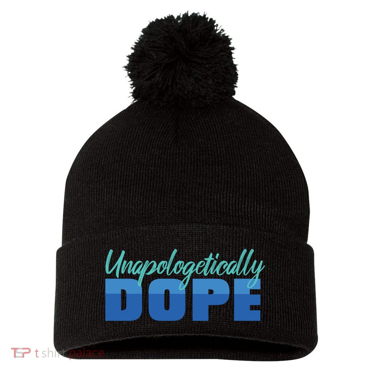 Unapologetically Dope Phase Pom Pom 12in Knit Beanie
