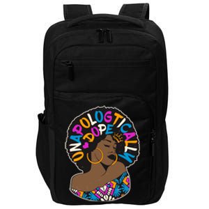 Unapologtically Dope Black Woman Stylish Afro  Impact Tech Backpack