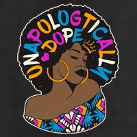 Unapologtically Dope Black Woman Stylish Afro  Adult Drive Performance Visor
